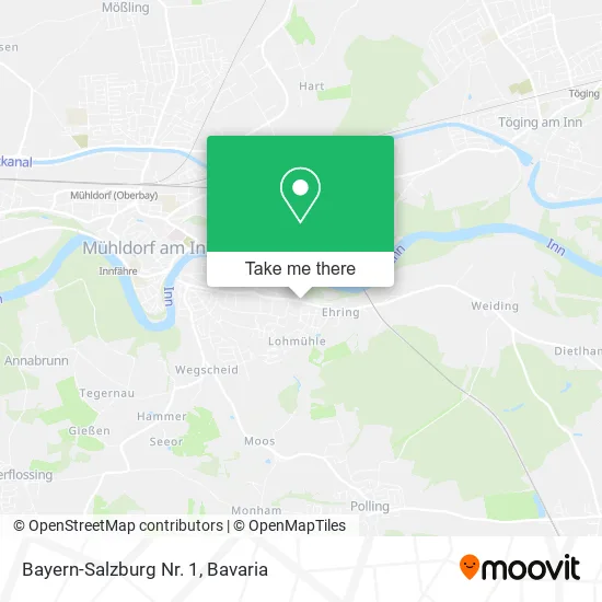 Карта Bayern-Salzburg Nr. 1