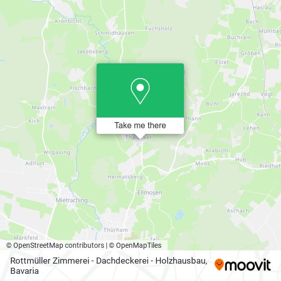 Rottmüller Zimmerei - Dachdeckerei - Holzhausbau map