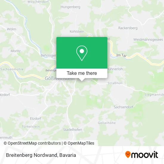 Карта Breitenberg Nordwand