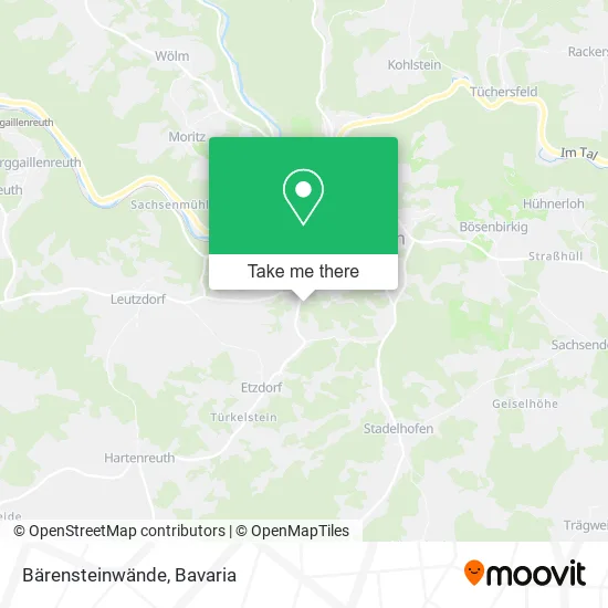 Карта Bärensteinwände