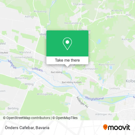 Карта Önders Cafebar