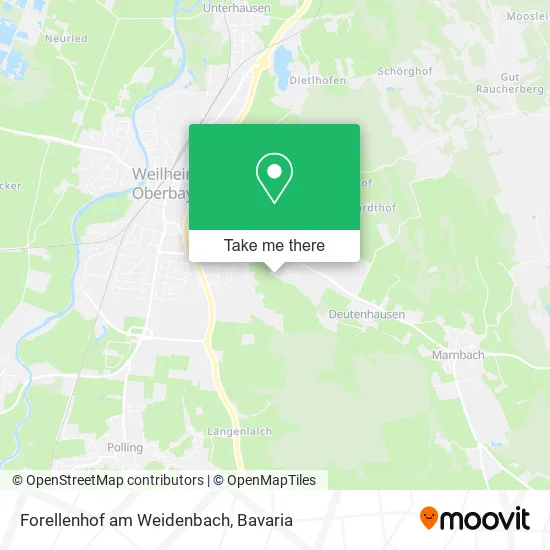 Карта Forellenhof am Weidenbach