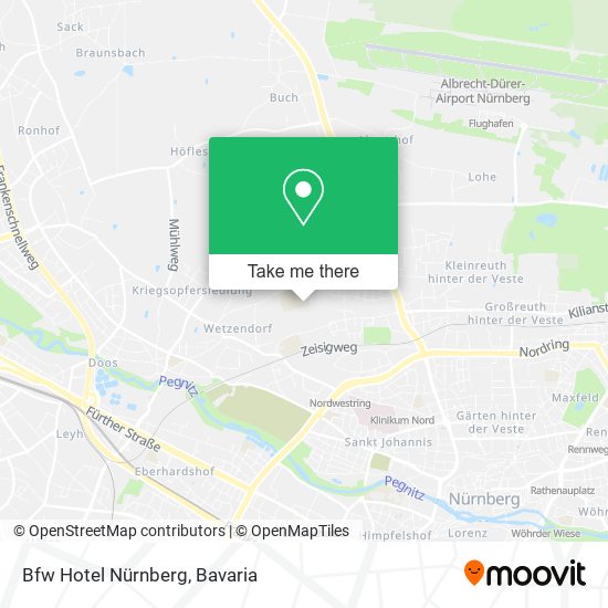 Bfw Hotel Nürnberg map