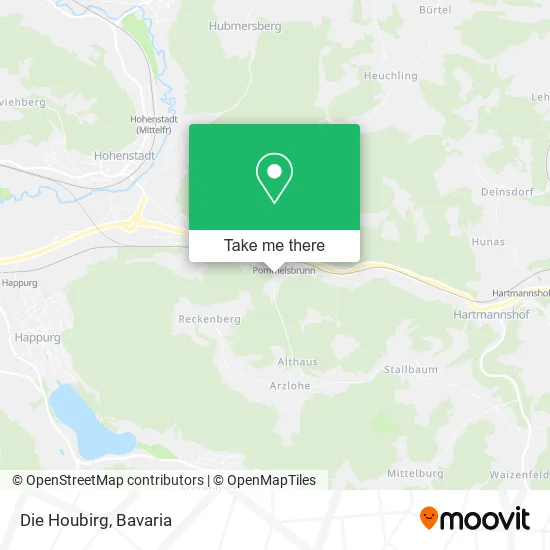 Карта Die Houbirg