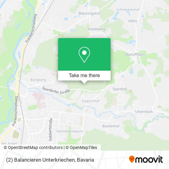 (2) Balancieren Unterkriechen map