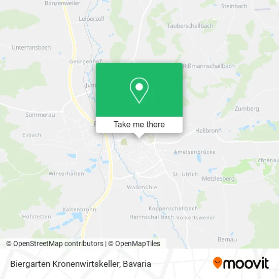 Карта Biergarten Kronenwirtskeller