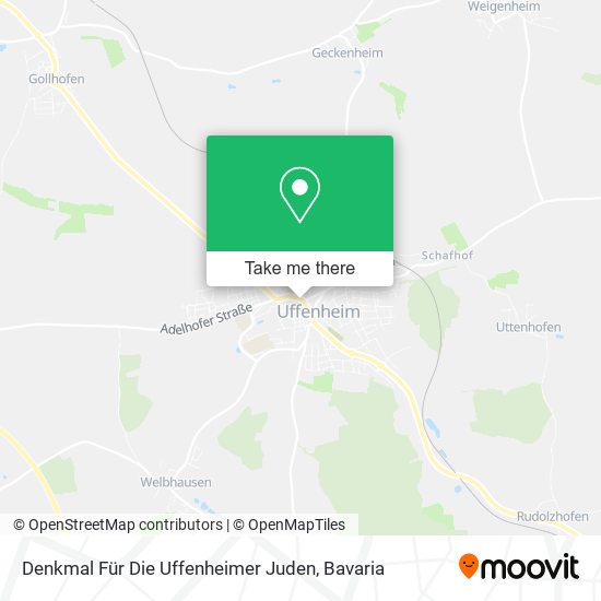 Denkmal Für Die Uffenheimer Juden map
