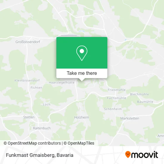 Карта Funkmast Gmaisberg