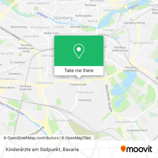 Карта Kinderärzte am Südpunkt
