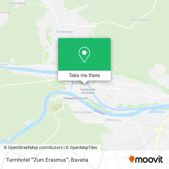 Карта Turmhotel ""Zum Erasmus""