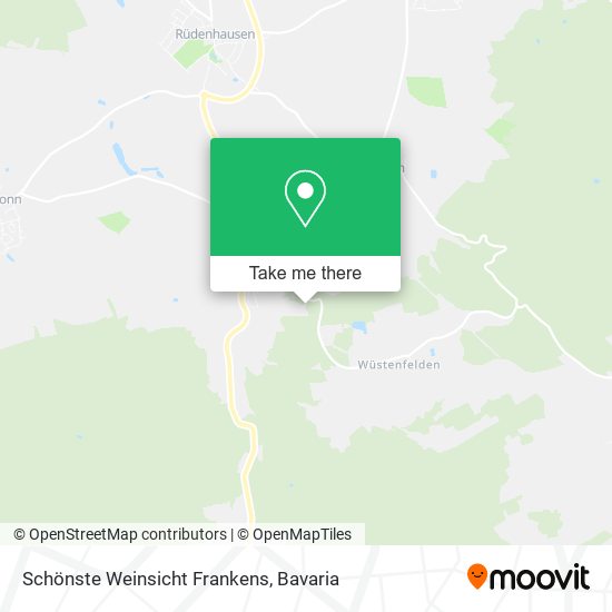 Schönste Weinsicht Frankens map