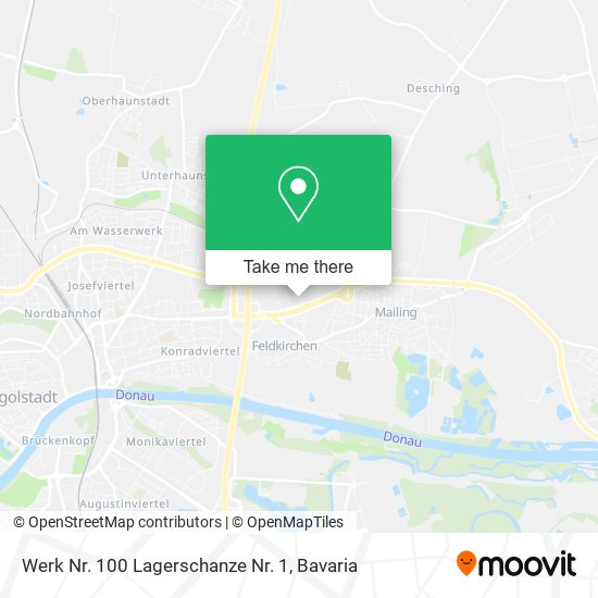 Werk Nr. 100 Lagerschanze Nr. 1 map
