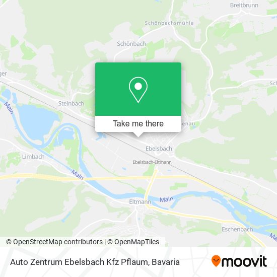 Карта Auto Zentrum Ebelsbach Kfz Pflaum