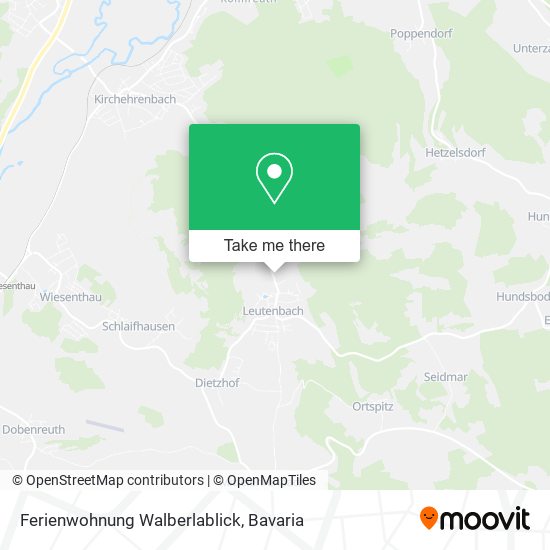 Ferienwohnung Walberlablick map
