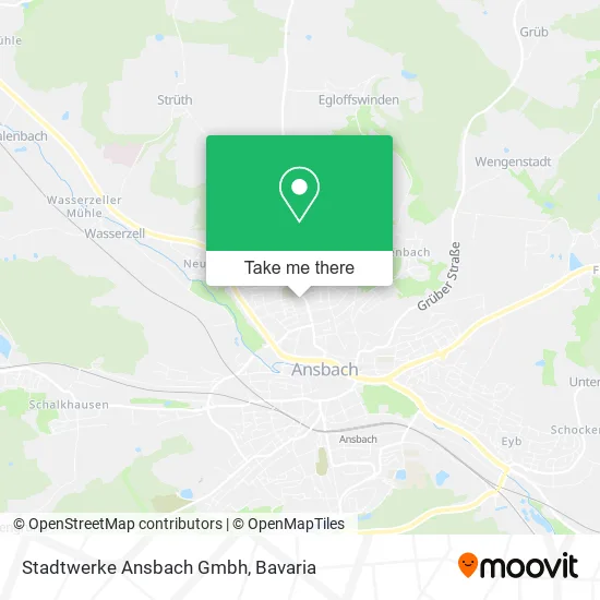 Карта Stadtwerke Ansbach Gmbh