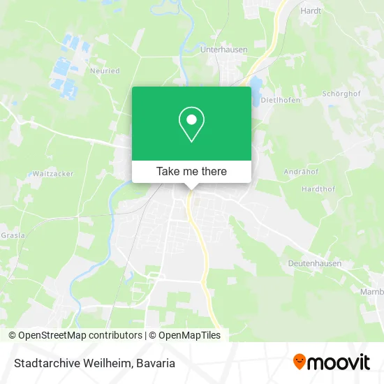 Карта Stadtarchive Weilheim