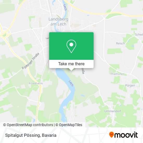 Spitalgut Pössing map