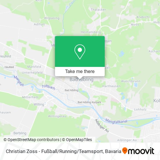 Карта Christian Zoss - Fußball / Running / Teamsport