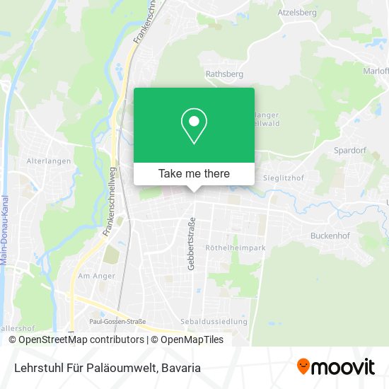 Lehrstuhl Für Paläoumwelt map