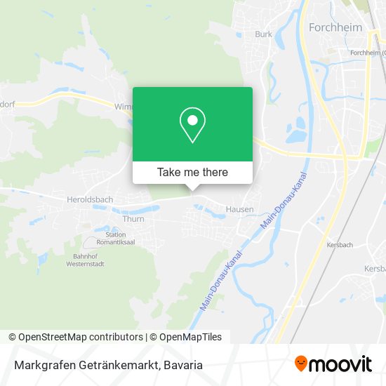 Markgrafen Getränkemarkt map
