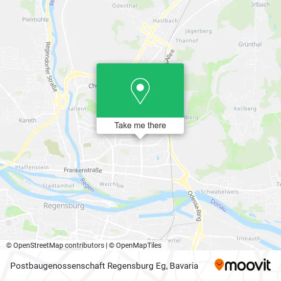 Карта Postbaugenossenschaft Regensburg Eg