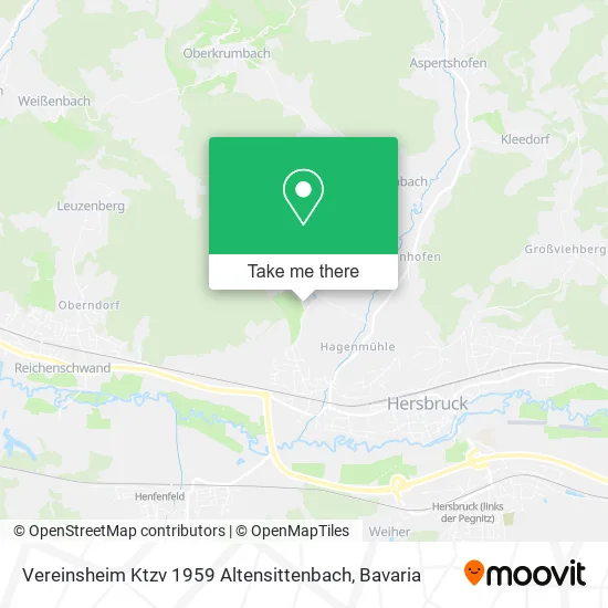 Карта Vereinsheim Ktzv 1959 Altensittenbach