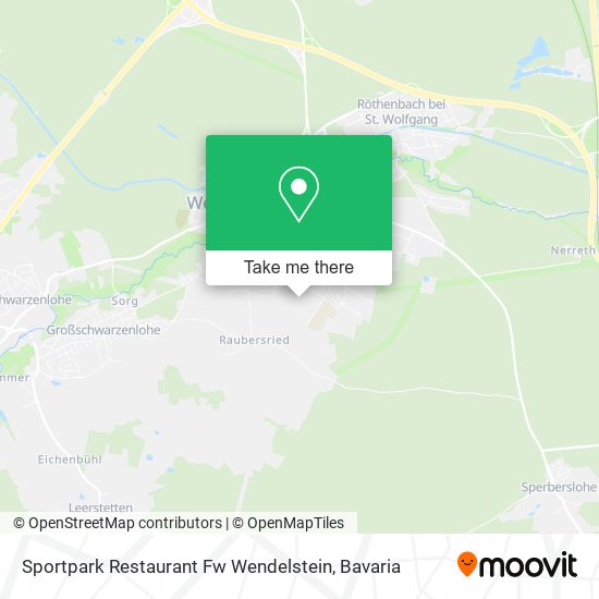 Карта Sportpark Restaurant Fw Wendelstein