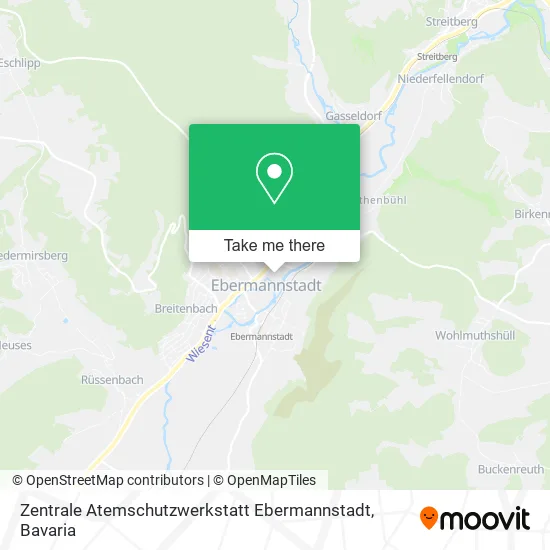 Карта Zentrale Atemschutzwerkstatt Ebermannstadt