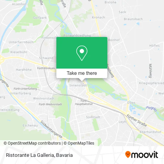 Карта Ristorante La Galleria