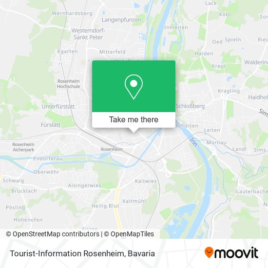 Tourist-Information Rosenheim map