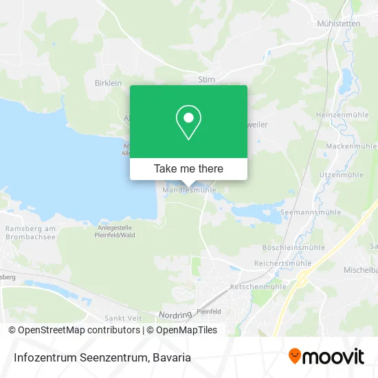 Карта Infozentrum Seenzentrum