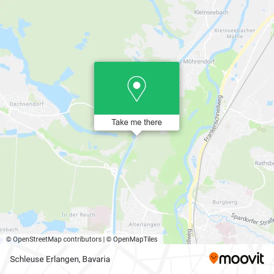 Карта Schleuse Erlangen