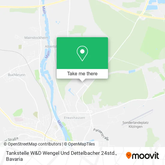 Карта Tankstelle W&D Wengel Und Dettelbacher 24std.