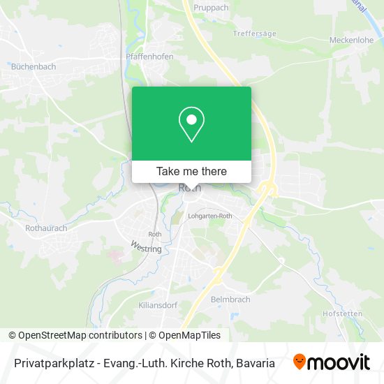Privatparkplatz - Evang.-Luth. Kirche Roth map