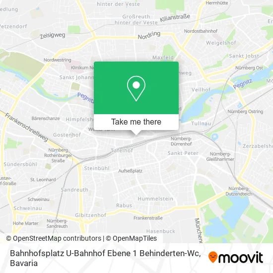 Карта Bahnhofsplatz U-Bahnhof Ebene 1 Behinderten-Wc