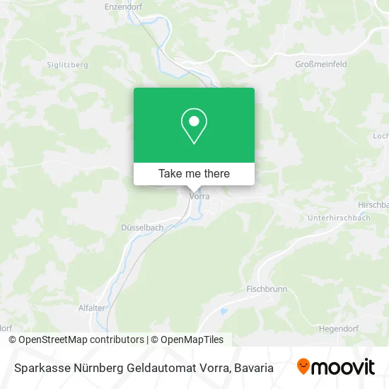 Карта Sparkasse Nürnberg Geldautomat Vorra