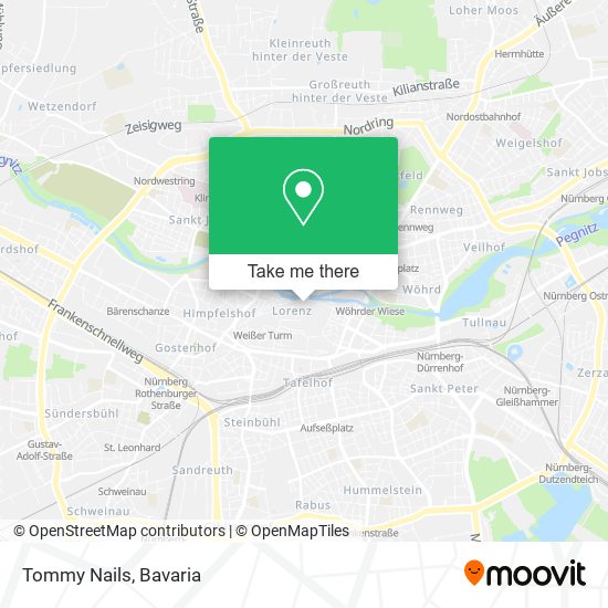 Tommy Nails map