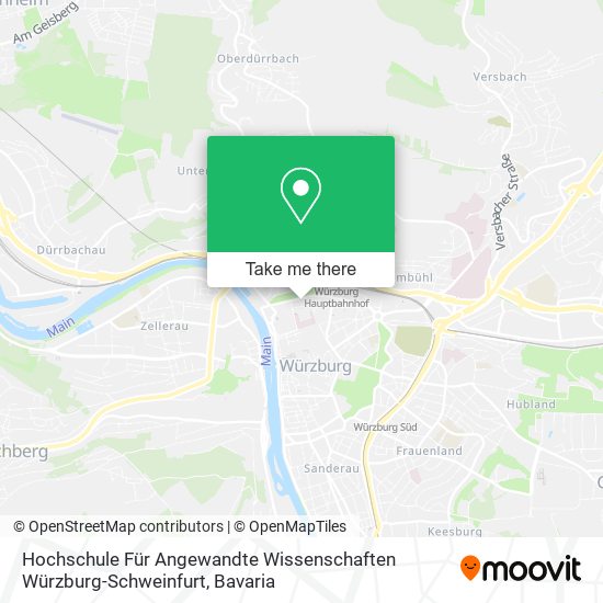 Карта Hochschule Für Angewandte Wissenschaften Würzburg-Schweinfurt