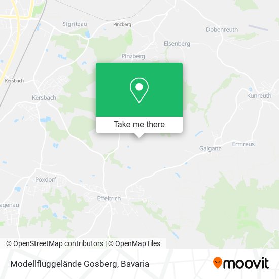 Modellfluggelände Gosberg map