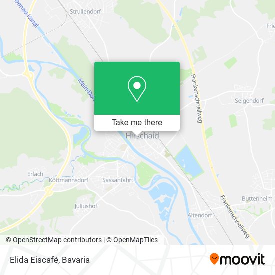 Карта Elida Eiscafé