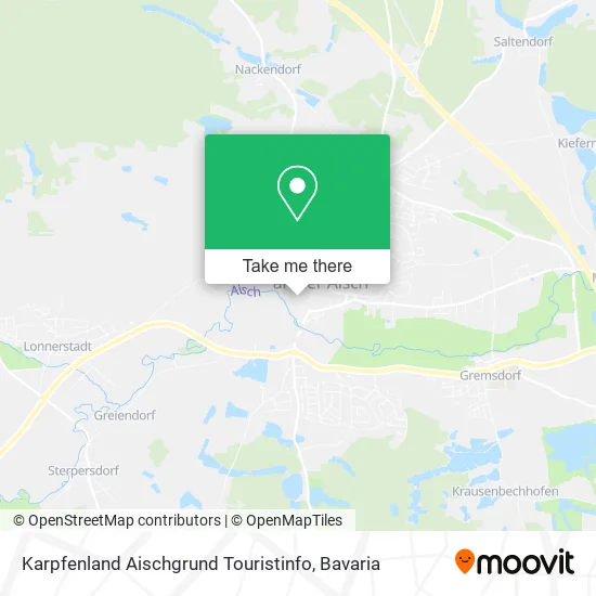 Карта Karpfenland Aischgrund Touristinfo