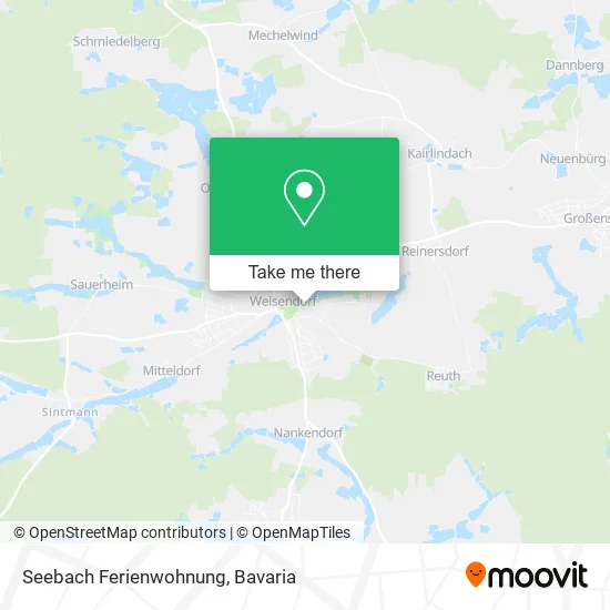Карта Seebach Ferienwohnung