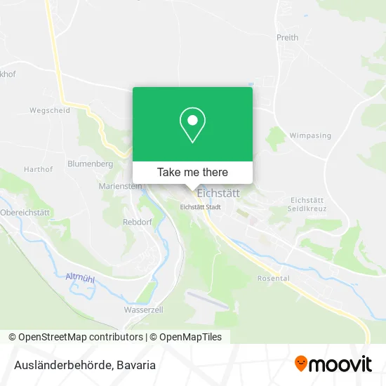 Карта Ausländerbehörde