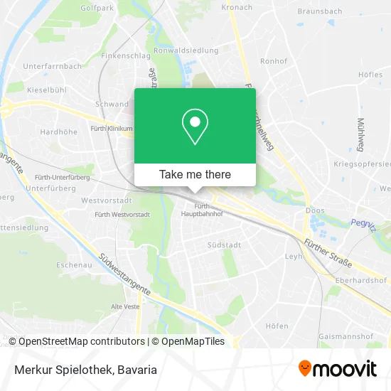 Карта Merkur Spielothek
