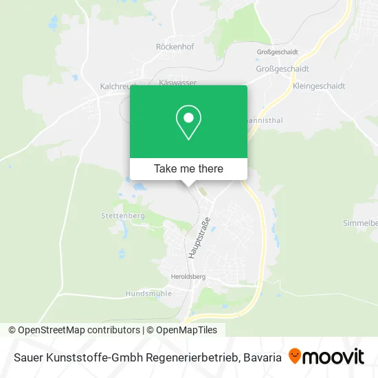 Карта Sauer Kunststoffe-Gmbh Regenerierbetrieb