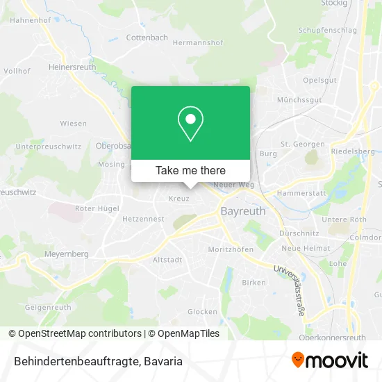Карта Behindertenbeauftragte