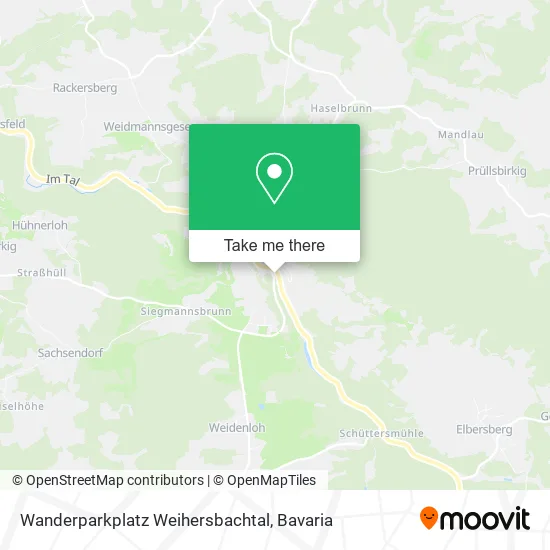 Карта Wanderparkplatz Weihersbachtal