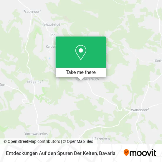 Карта Entdeckungen Auf den Spuren Der Kelten