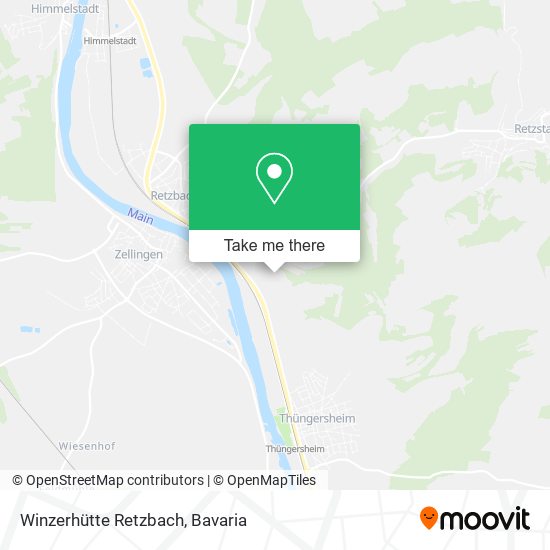 Winzerhütte Retzbach map
