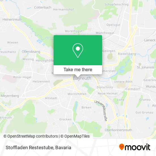 Карта Stoffladen Restestube